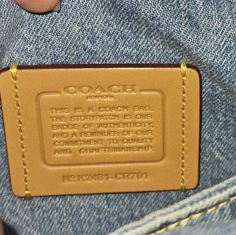 Coach Quilted Denim Tabby 20 - Picture 2 of 9